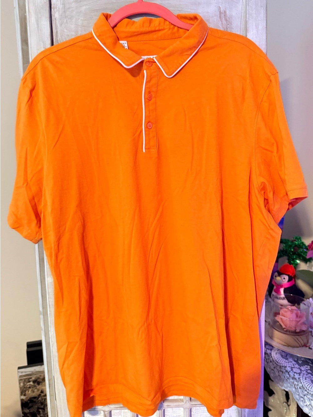 ✨ Like New Men’s Pure Navy Orange & White Polo Shirt XXL ✨